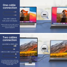 156 Inch Portable Monitor 1080P Fhd Ips Gaming - Thumbnail 4