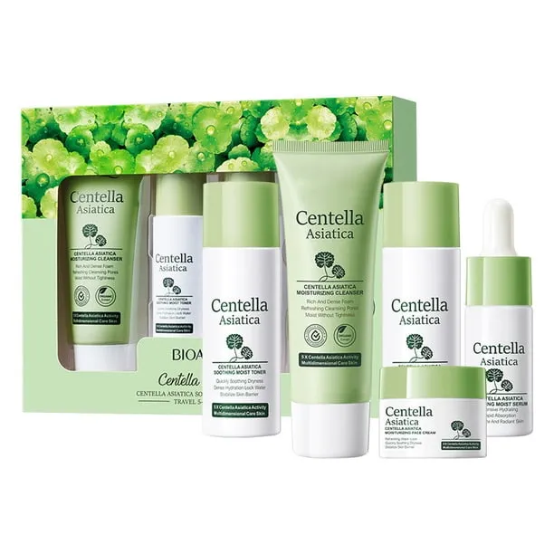 Lenkho Snowgrass Skin Care Sets, Travel Skincare Kits for Hydrating & Soothing Skin, Daily Care Routine Kit, Moisturise 