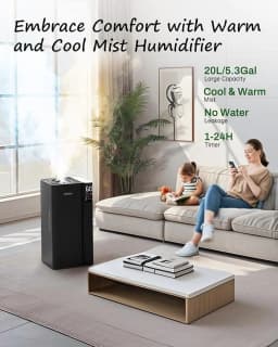 Warm and Cool Mist Humidifier Large Room 53GAL20L - Thumbnail 8