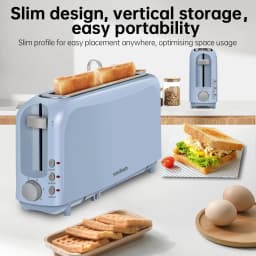 2 Slice Slim Toaster 6 Shade Settings with Cancel - Thumbnail 2