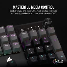 Corsair K70 Core Rgb USB Gaming Keyboard Gray - Thumbnail 4
