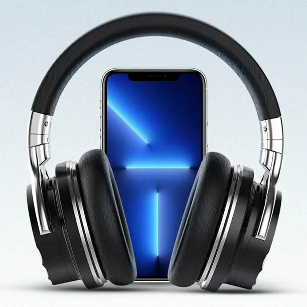 Delpattern Bluetooth Headphones Noise Cancelling