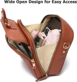Collaboraten1 Crossbody Leather Bag Urvashi - Thumbnail 3