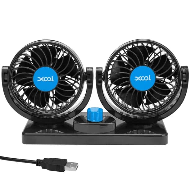 Portable Car Fan for Dashboard USB Fan for Car 360