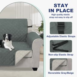 Gped Reversible Sofa Cover Water Resistant Couch - Thumbnail 5