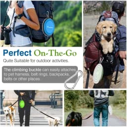Pawaboo Collapsible Dog Bowls 2 Pack Silicone - Thumbnail 7