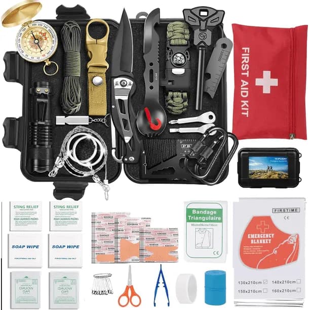 Teipuery Survival Kits 57 Pcsemergency Survival