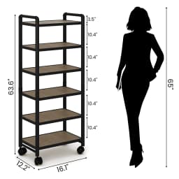 Baxluxe Adjustable 6 Tier Storage Shelves - Thumbnail 6