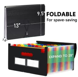 Phancir 24 Pocket Accordion File Organizer Thicker - Thumbnail 5