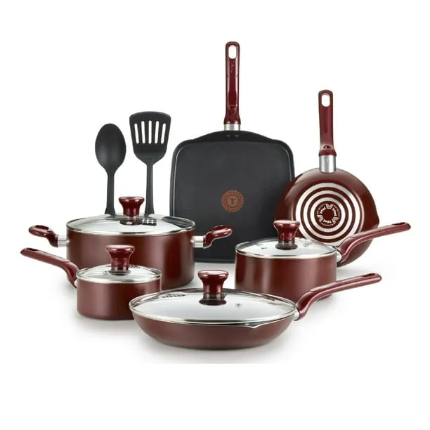 T Fal Easy Care 12 Piece Non Stick Cookware Set