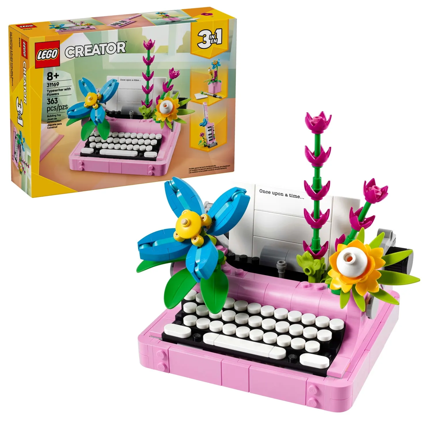Lego Creator 3 in 1 Typewriter with Flowers