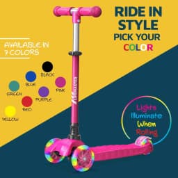 Lifemaster Mini 3 Wheel Kids Scooter with Multi - Thumbnail 4