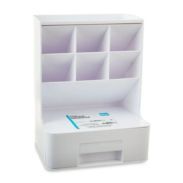 Pen Gear White Tall Organizer Plastic Desktop