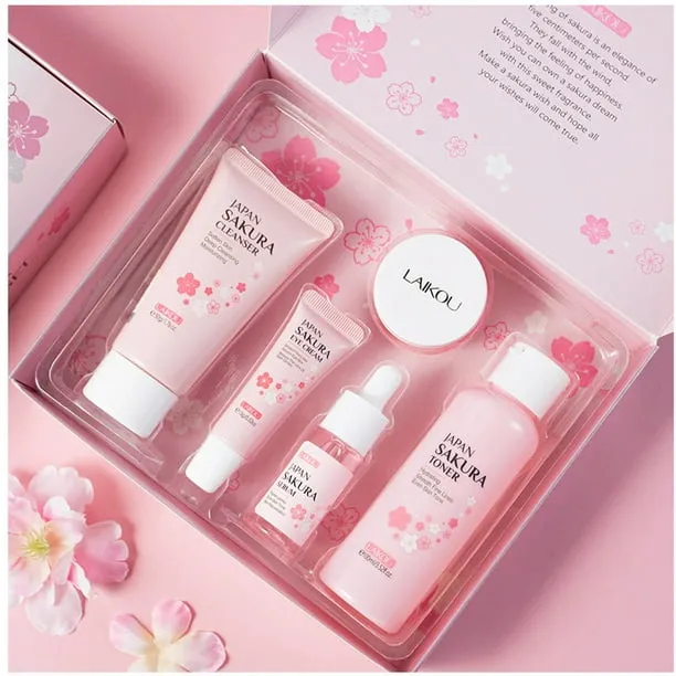 Banzch Skin Care Five Piece Set Of Cleaning Essence Eye Cream Face Cream Toner Sunscreen 200ml,Mothers Day Gifts