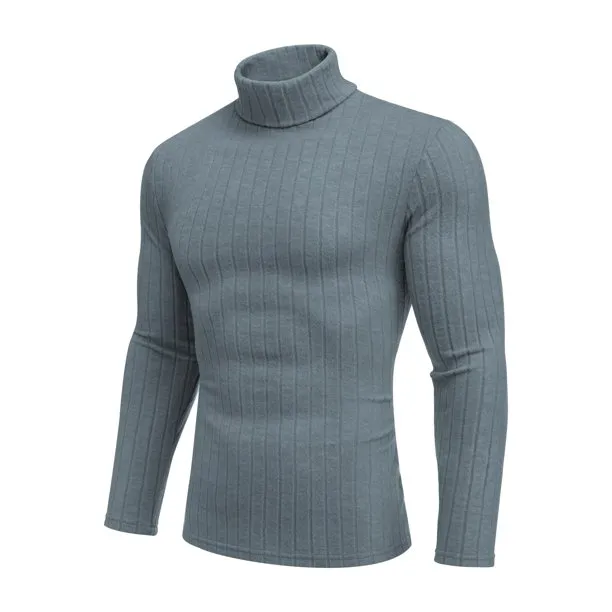 Men's Turtle Neck Long Sleeve Shirts Lightweight