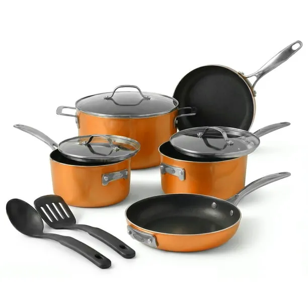 Gotham Steel Stackmaster 10 Pc Pots and Pans Set