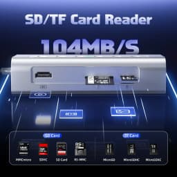USB C Hub 10GBPS 9 in 1 USB 32 Hub with 4K60HZ - Thumbnail 7