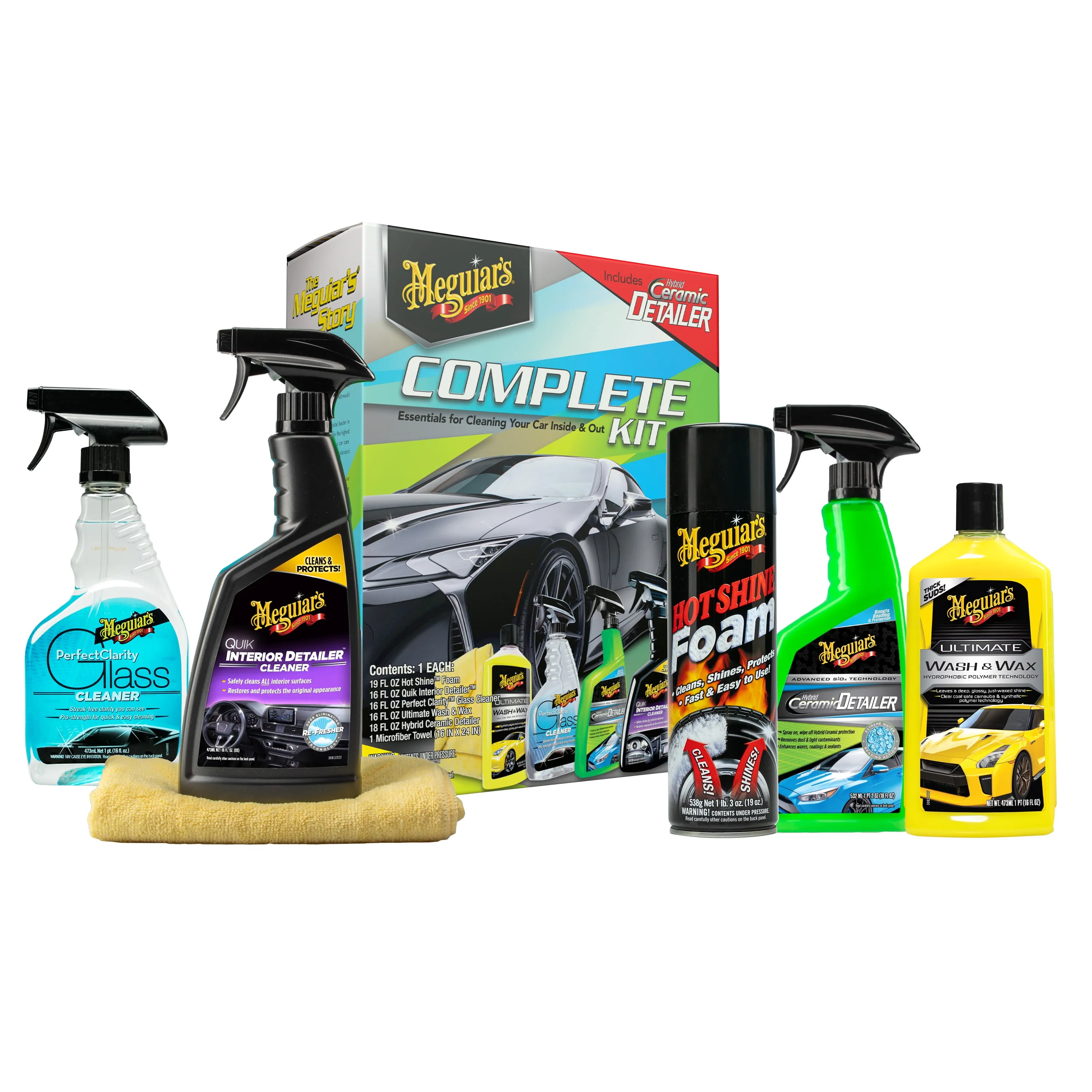 Meguiar's Complete Car Care Kit Car Detailing Gift