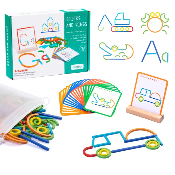 Wooden Sticks and Rings Stem Construction Building