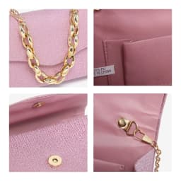 Chain Clutch Purse Glitter Frosted Evening Bag - Thumbnail 6
