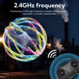 Mini Stunt Drone with Cool LED Lights 24GHZ Remote - Thumbnail 9
