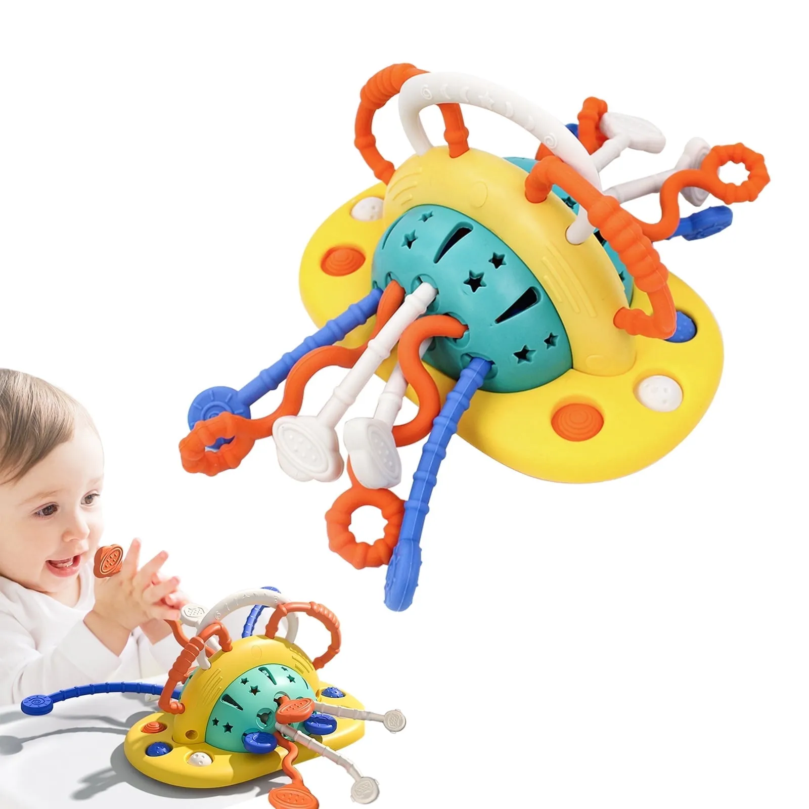 Baby Toys High Chair Toys with Suction Cup Toddler Sensory Toy Child Montessori Toy for 18+ Month Gift
