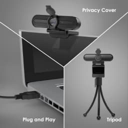 Vizolink 2K1080P Webcam with 2 Microphones for Pc - Thumbnail 8