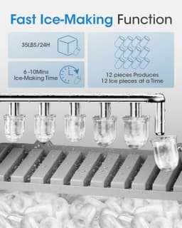 Patiosunny 4 in 1 Water Dispenser with Ice Maker - Thumbnail 3