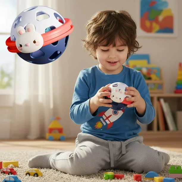 Kbndieu Christmas Gifts for Grandkids, Baby Rattle 0-6 Months, Newborn Rattles Toys Early Developmental Hand Grip Toys f