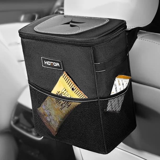 Hotor Car Trash Can with Lid Leak Proof Car