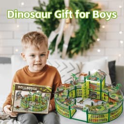 Linxuxie 215PCS Dinosaur House Play Set Dinosaur - Thumbnail 5