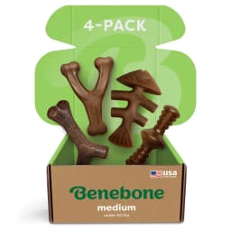 Benebone Medium 4 Pack Dog Chew Toys for - Thumbnail 1
