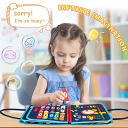 COWIN Busy Board Montessori Toys for Toddler Boy - Thumbnail 7