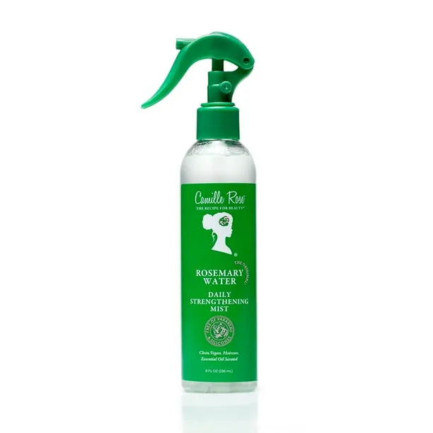 Camille Rose Rosemary Water Daily Refresh & Hydrate Strengthening Mist Spray with Rosemary Oil & Peppermint Oil, 8oz