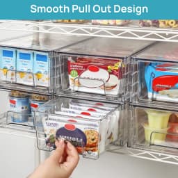 Sindcom Stackable Storage Drawers Set of 4CLEAR - Thumbnail 10
