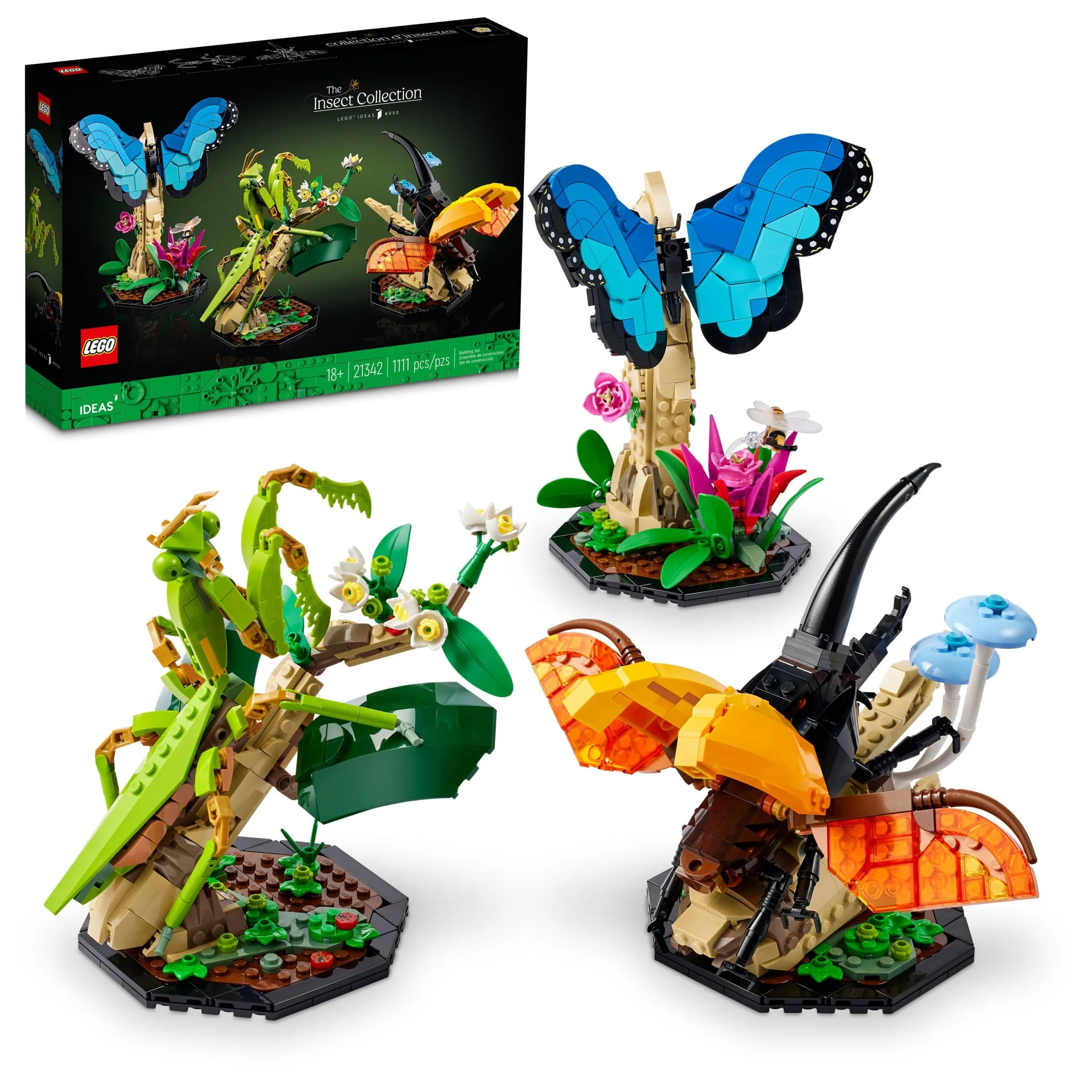 LEGO Ideas The Insect Collection Building Set for Adults - Creative Birthday Gift - Collectible Display Set for Nature L