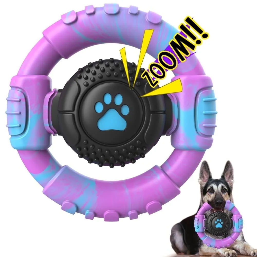 Pet Deluxe Dog Toys for Aggressive Chewers Large Dogs Squeaky Dog Chew Toys for Large Medium Breed Nylon Rubber Interact