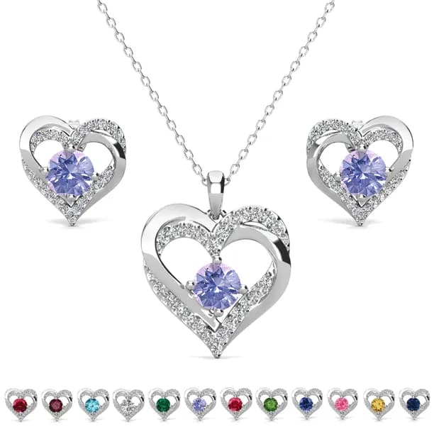 Forever June Birthstone 18K White Gold Plated