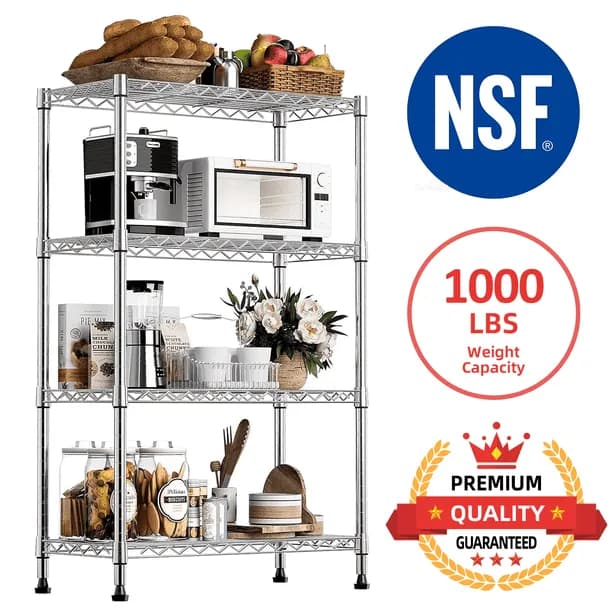 M Mzg Storage Shelving Unit 4 Tier Garage Shelves