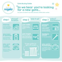 Regalo Easy Step Extra Tall Walk Through Baby Gate - Thumbnail 10