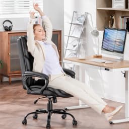 Mainstays Executive Ergonomic High Back Leather - Thumbnail 9