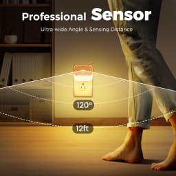 Zisuyu 2 Pack Dimmable Motion Sensor LED Night - Thumbnail 7