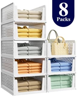 Kitsure Closet Organizers and Storage Stackable - Thumbnail 1