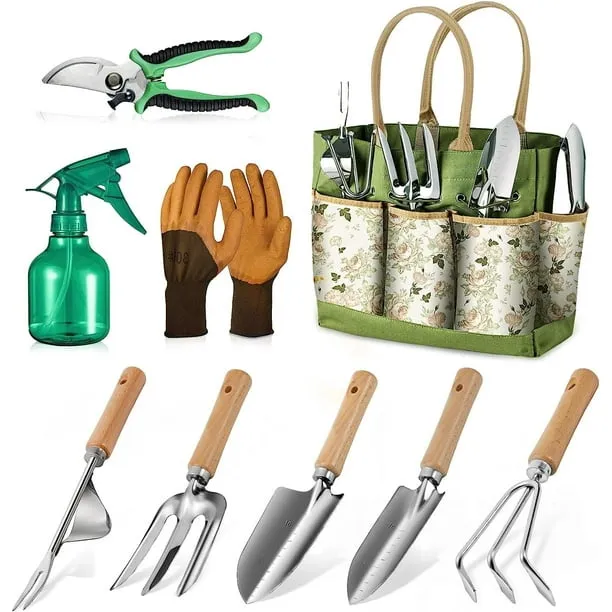 Bn Link Garden Tool Set 9 Piece Heavy Duty
