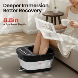 Maxkare Collapsible Foot Spa with Massager and - Thumbnail 9