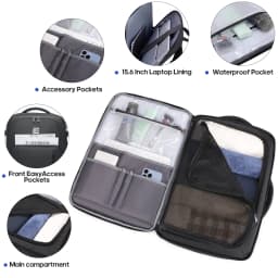 Ukein Travel Backpack for Adults with USB Charging - Thumbnail 2