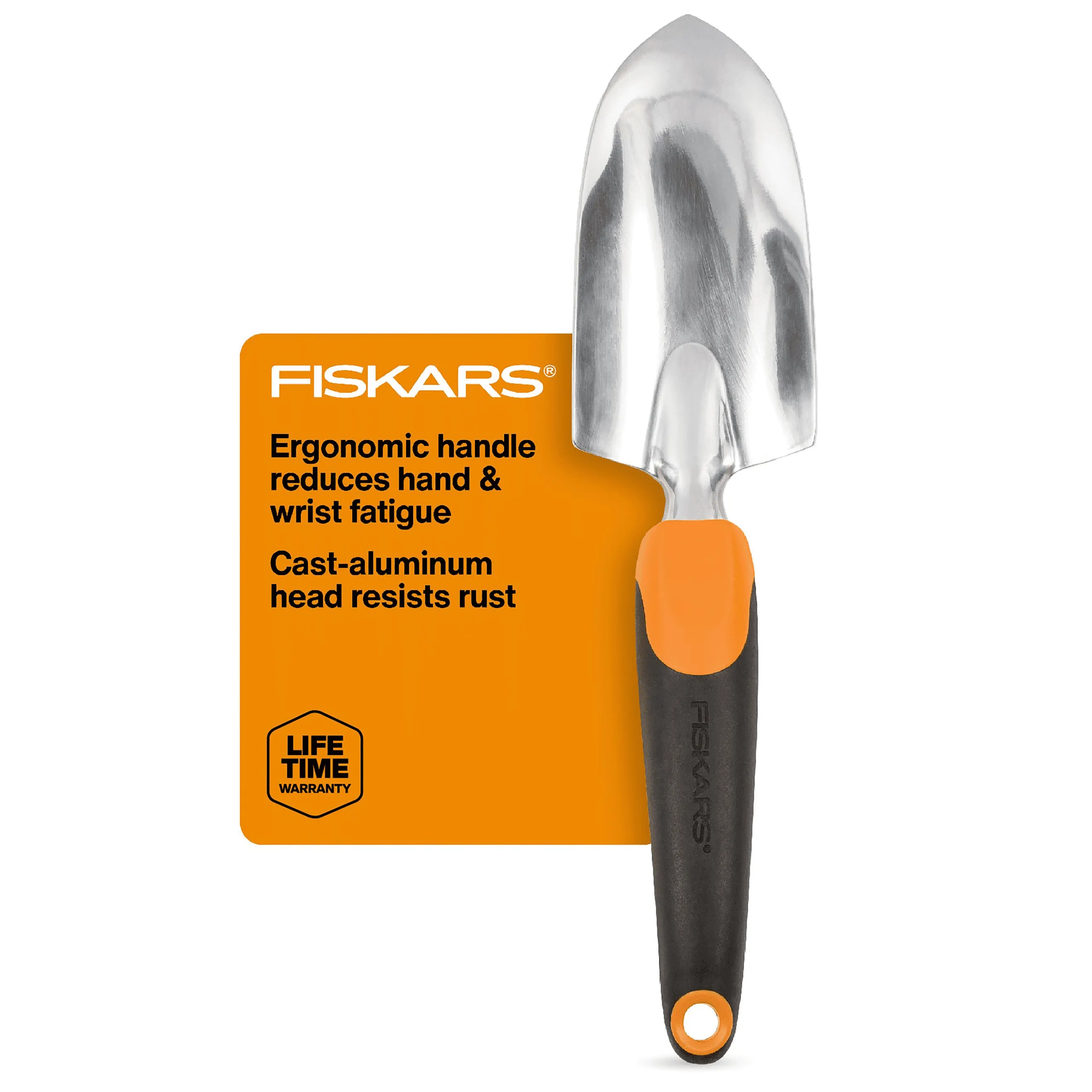 Fiskars 1225 Cast Aluminum Head Ergo Flower Bed