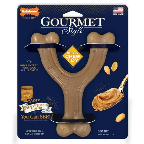 Nylabone Strong Chew Gourmet Style Wishbone Dog
