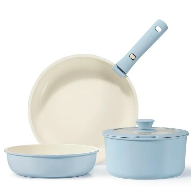 Carote 5 Pcs Nonstick Pots and Pans Granite Non