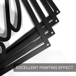 4 Pack Black Abstract Metal Wall Art Minimalist - Thumbnail 7